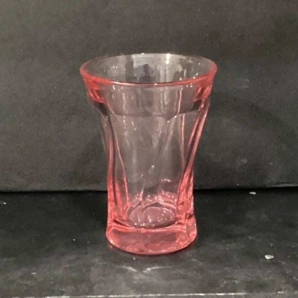Fostoria Pink Jamestown Flat Tumbler, Vintage 10oz Cocktail‎ Glass,  Drinkware